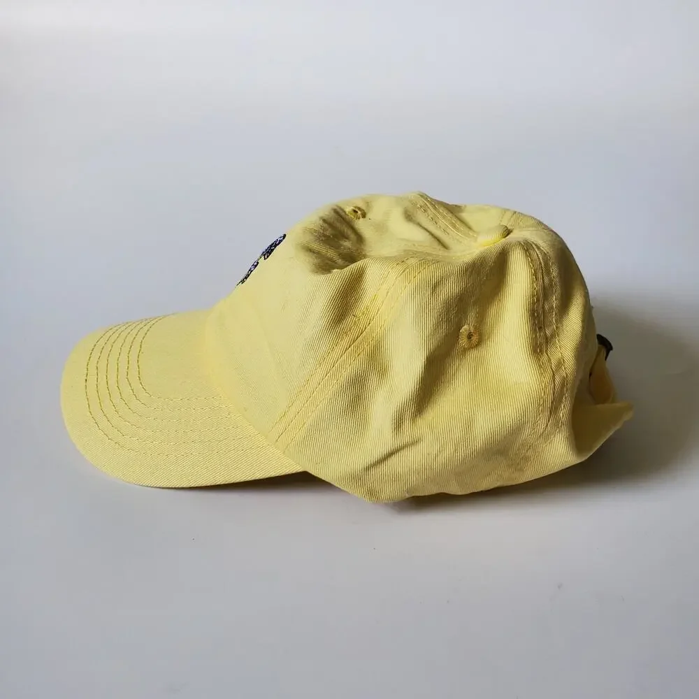 Huffer Embroidered‎ Shrooms Ace Cap Medium Yellow Hippie Summer Outdoor